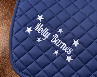 Personalised Saddle Cloth, Horse Saddle Pad, Equestrian Gifts, Horse Riding Gift, Personalised gift for her