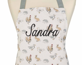 Personalised Country Animals Apron, Oven Glove & 3 Tea Towel Set, Kitchen Apron, Gift Set, Mothers Day Gift, Cooking Gift, Cooking Gift Box