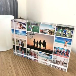 Personalised Photo Block, Acrylic Photo Block, Personalised Photo Album, Photo gift for grandparents, Photo gifts for him, Custom photo gift