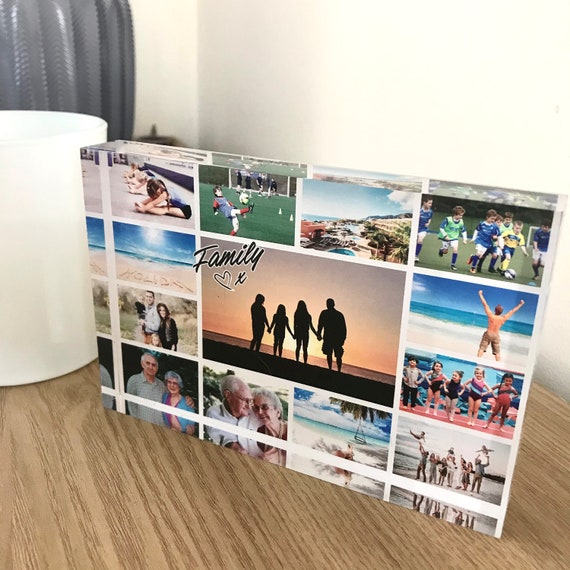 Personalised Photo Block, Acrylic Photo Block, Personalised Photo Album, Photo gift for grandparents, Photo gifts for him, Custom photo gift