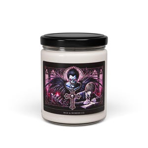 Death Anime | Popular Anime Candle | 9 oz Soy Blend | Eco-Friendly | 50-60 Hour Burn Time