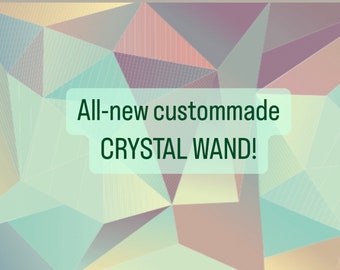 A Custom-made Genuine Crystal wand /  Handmade / crystal pendant / altar tool / meditation tool