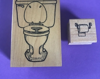 Toilet Paper Doodle Rubber Stamp for Stamping Crafting Planners