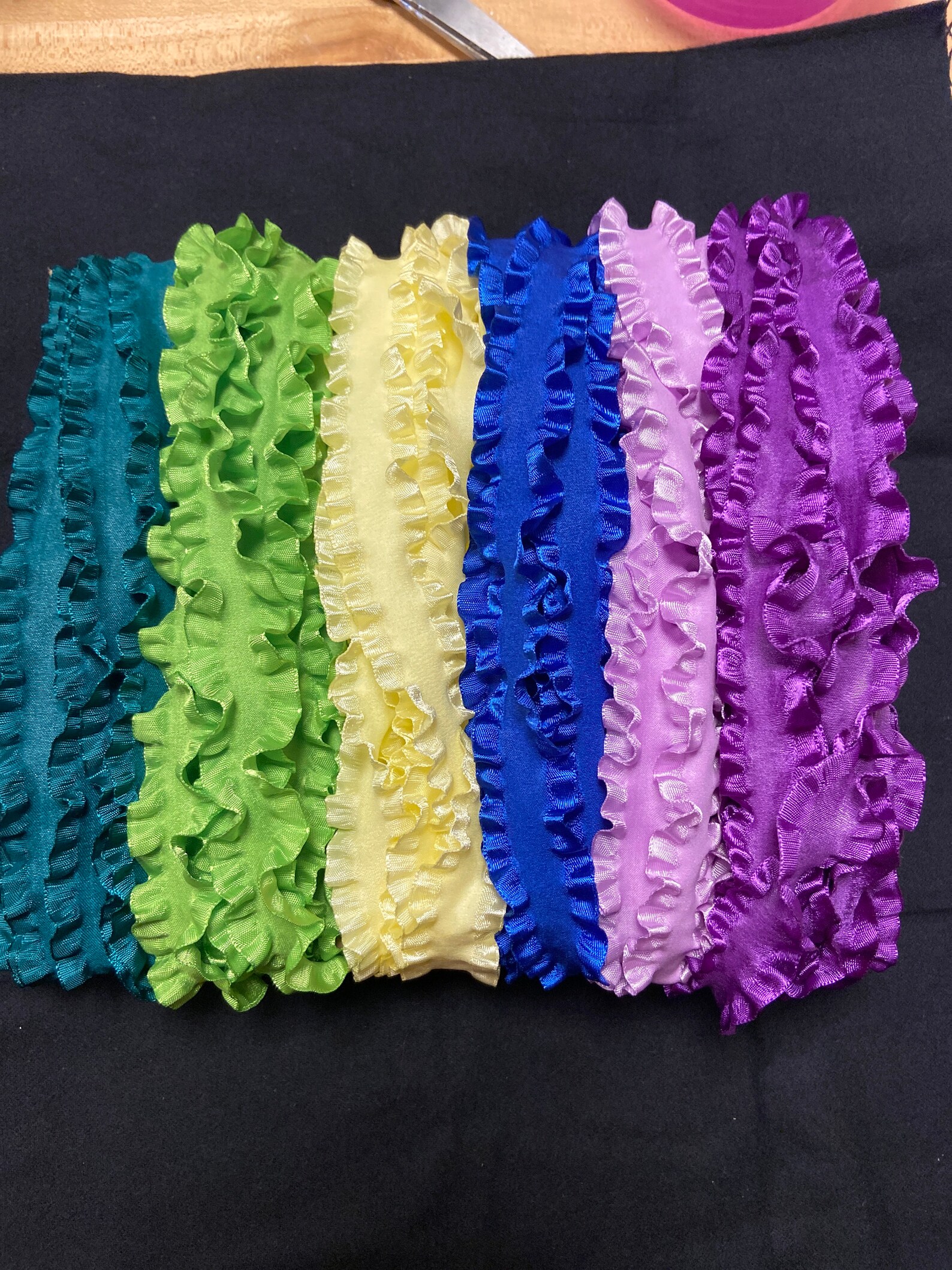 Wrights Double Ruffle Ribbon 7/8 Sampler 30 Yards Blue Etsy