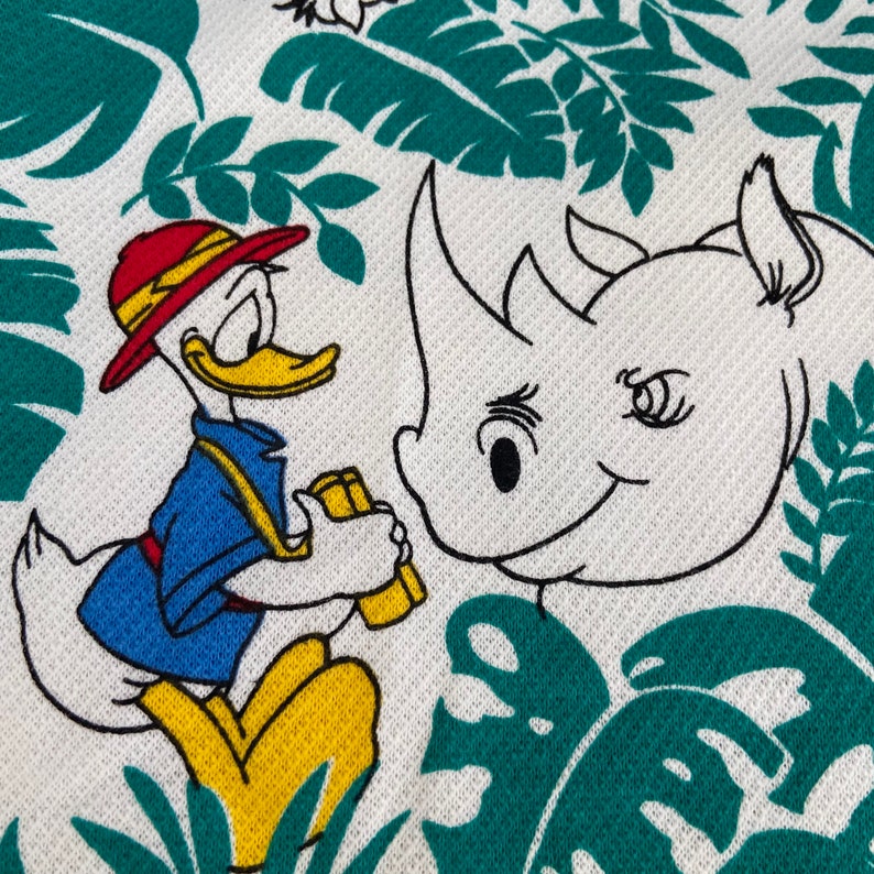 Disney Fabric Material Sweatshirt Minnie Mickey Donald Daisy Duck Safari Animals image 9