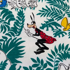 Disney Fabric Material Sweatshirt Minnie Mickey Donald Daisy Duck Safari Animals image 6