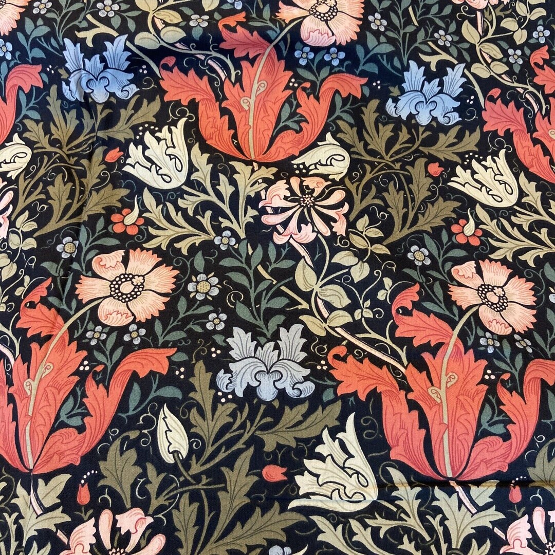 Compton Copyright Fabric Material Sanderson William Morris UK Etsy
