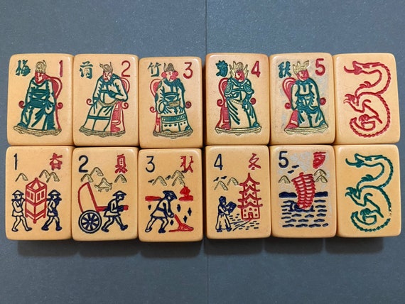 Mahjong game set, smoke