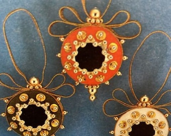 June Zimonick CB1852 幸せの青い鳥 クリスタルビーズ クリスマス