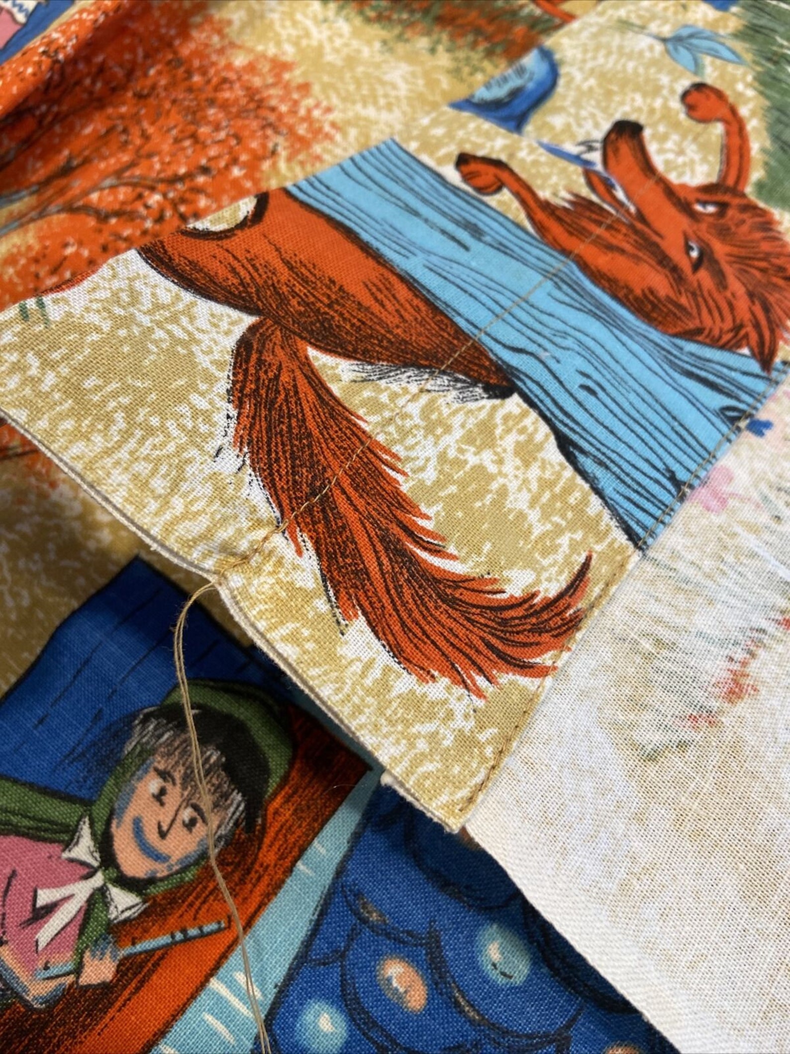 Fairy Tale Nursery Rhyme Cafe Curtain Fabric Material Cutter Etsy