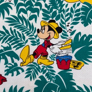 Disney Fabric Material Sweatshirt Minnie Mickey Donald Daisy Duck Safari Animals image 2