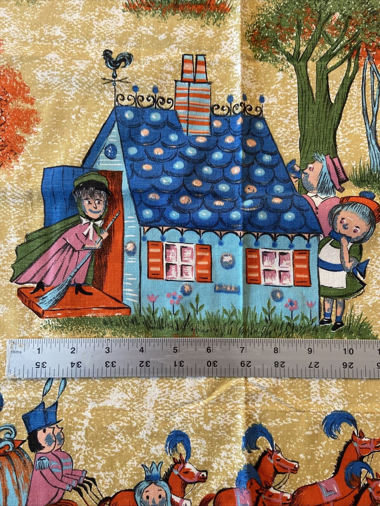 Fairy Tale Nursery Rhyme Cafe Curtain Fabric Material Cutter Etsy