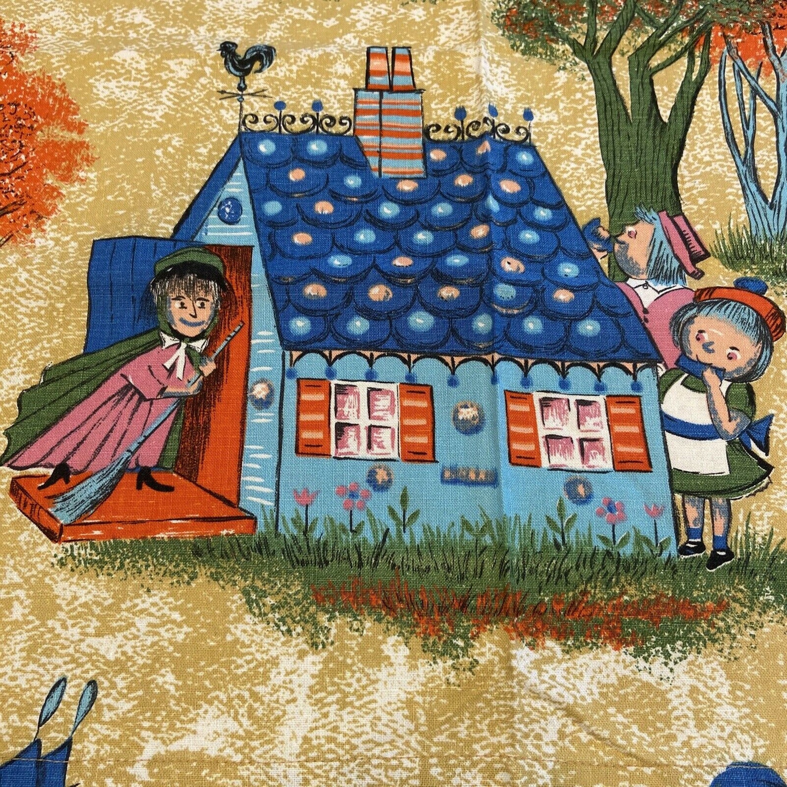 Fairy Tale Nursery Rhyme Cafe Curtain Fabric Material Cutter Etsy