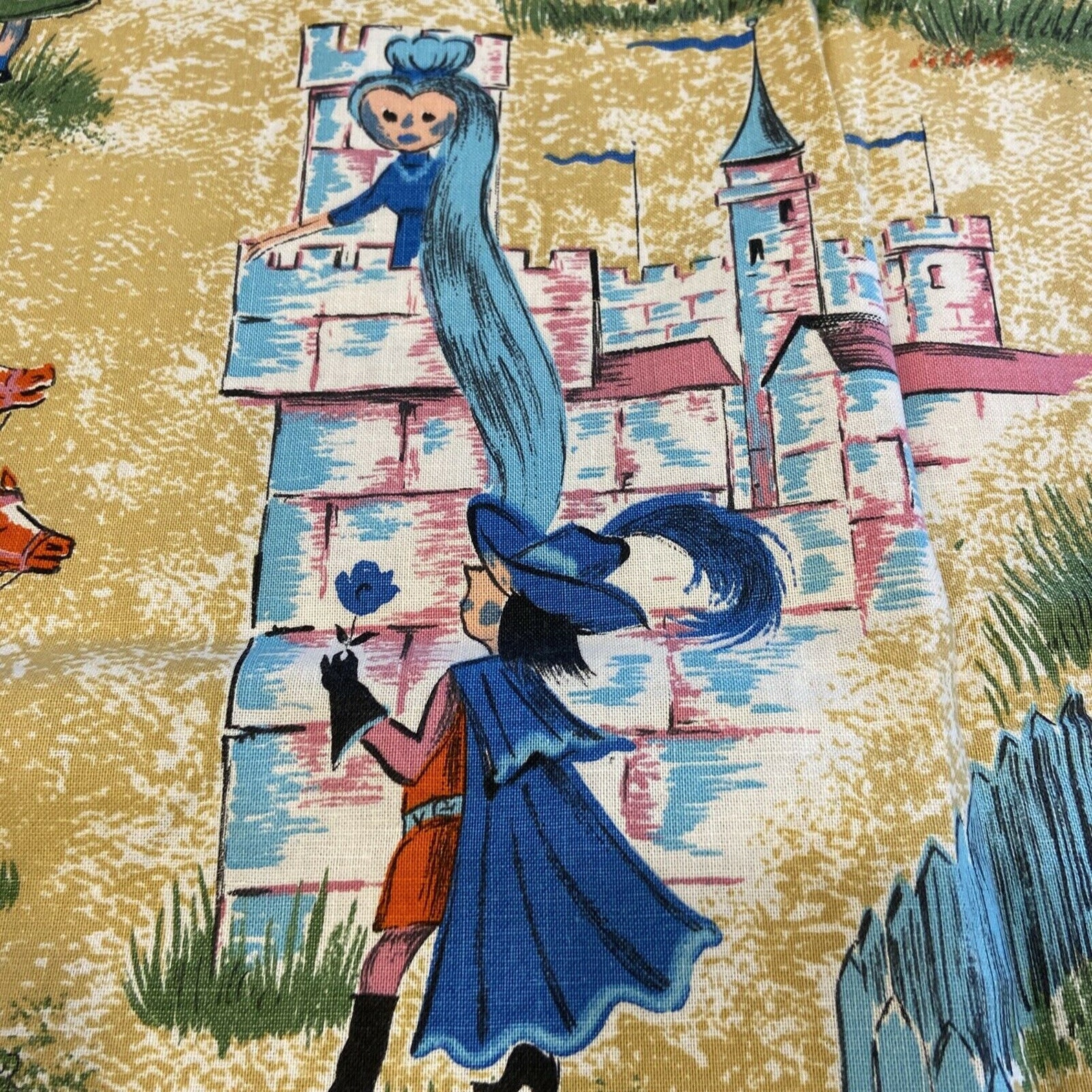 Fairy Tale Nursery Rhyme Cafe Curtain Fabric Material Cutter Etsy