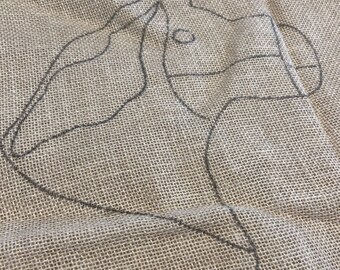 Rug Hooking Pattern Linen Rugwool Studio Small Toy Horse 26x36