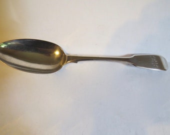Ca 1841 Newcastle cuchara de sopa de plata de ley Reid & Sons CR CR CR condición fina