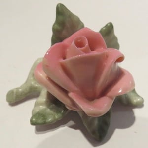 Rare trouver Dresde roses exquis roses porte-cartes de nom de table