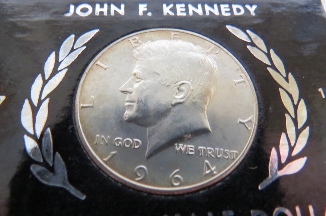 Memorial Half Dollar Liberty 1964 John F Kennedy 1917 - 1963 - Etsy