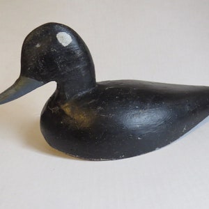D2 Hand carved primitive antique Northern Ontario duck decoy