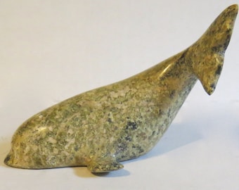 Inuit hand carved soapstone seal
