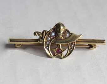 Rare find 14k vintage Shriner's pin