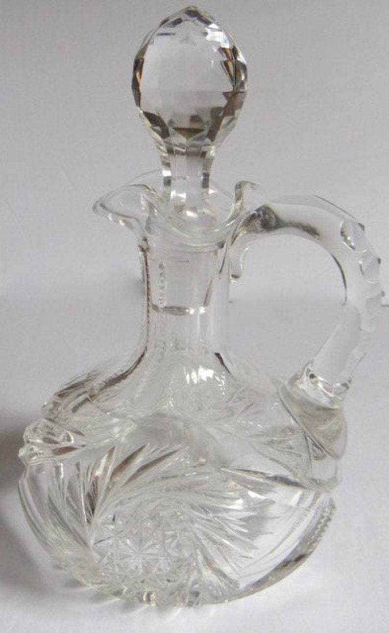 Exceptionally fine crystal Pinwheel decanter Etsy