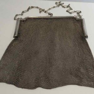 Whiting & Davis exquisite vintage metal mesh evening bag