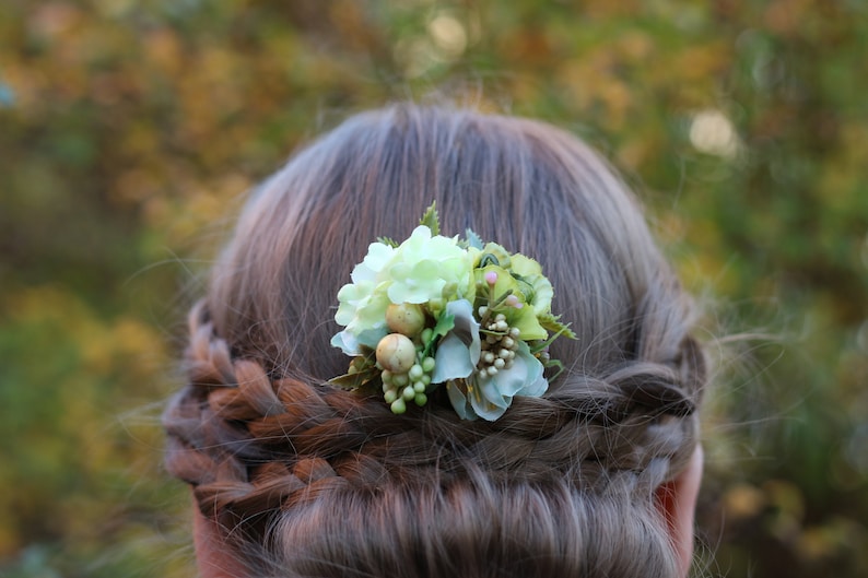 Flower Hair Comb Wedding Comb Floral Comb Elegant Romantic Bridal Hair Accessories Bridesmaid Pin Up Vintage Hair Flower