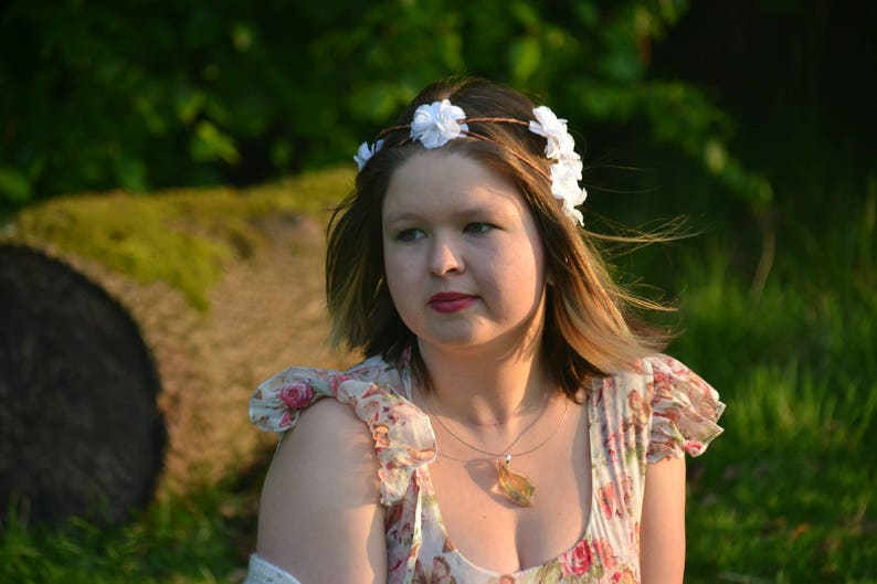 On the cloud Floral Wreath flower headband fairy summer wreath hair crown wedding wreath bride hair accessories fantasy romantic rustic
