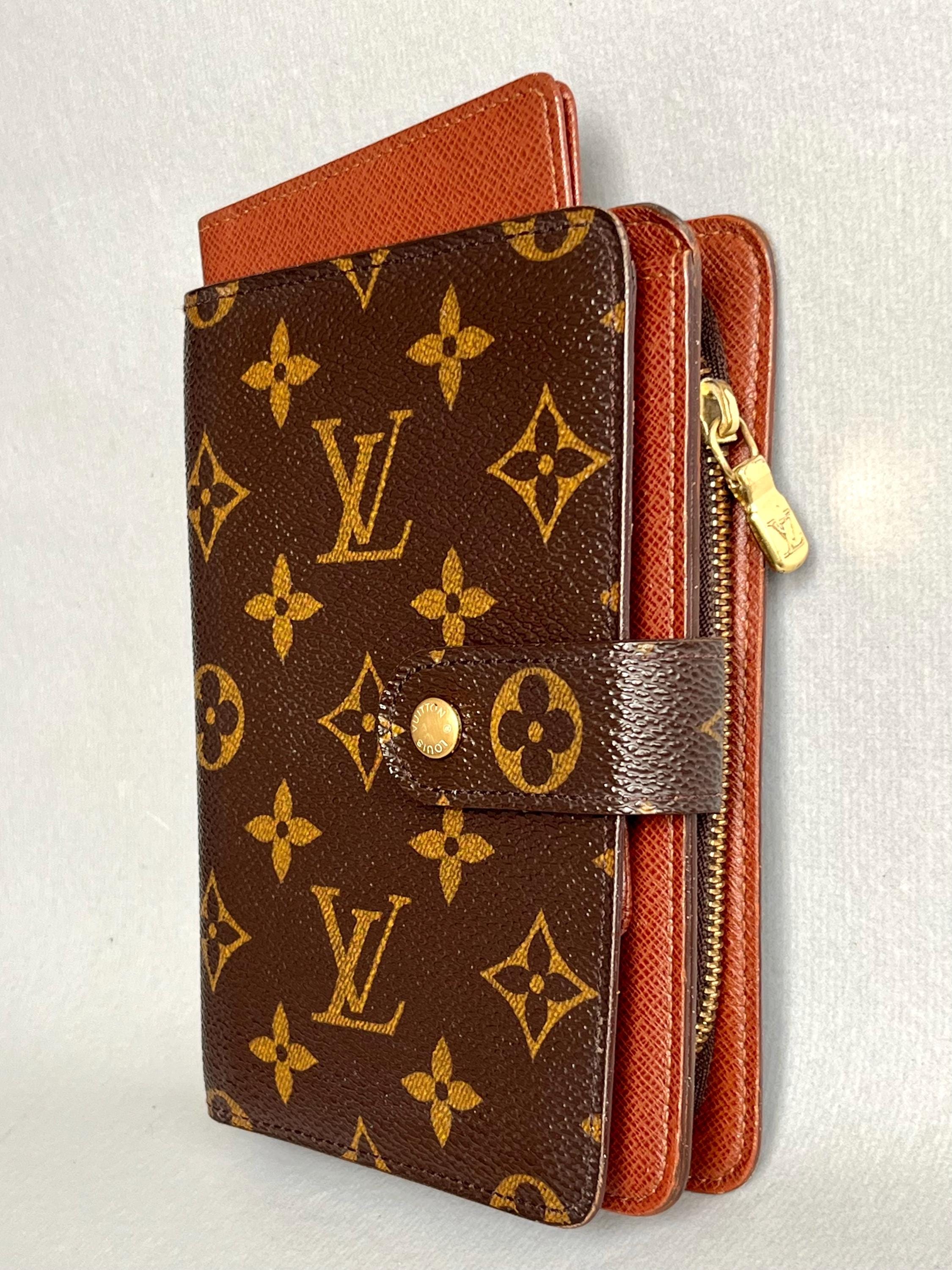 Vintage Louis Vuitton Monogram Wallet: Zip Around Organizer, Made