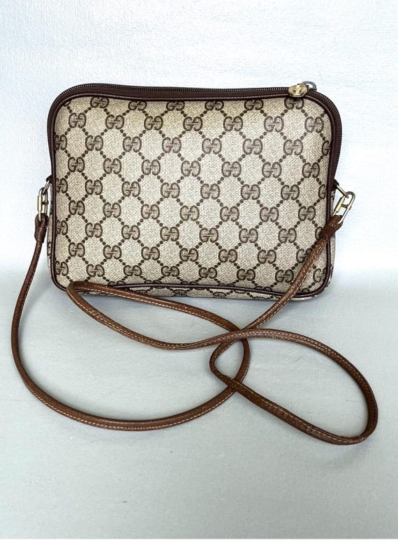 Authentic classic monogram GG Gucci crossbody/sho… - image 10