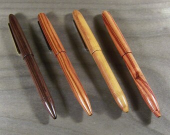 Ballpoint pen all wood, in exotic hardwood