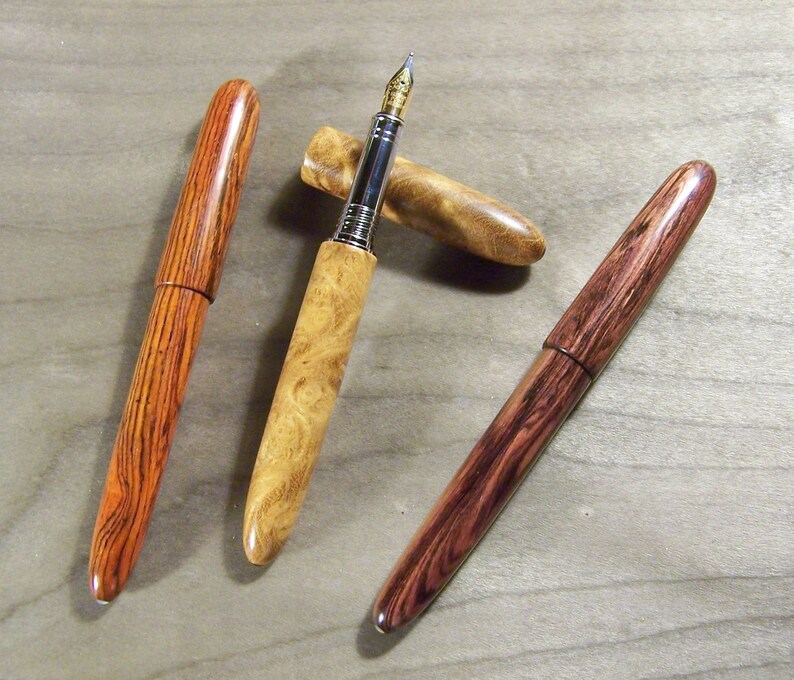 Allwood kitless fountain pen in exotic wood Pens Visual Arts