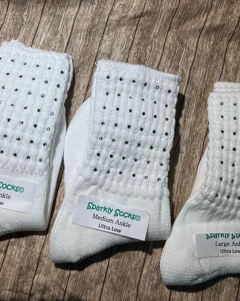 Sparkle Poodle Socks, White, Irish Dance Socks,irish Dance, Feis Buddies,irish  Dance Gifts,irish Dancer Gifts,feis, Poodle Socks -  Canada