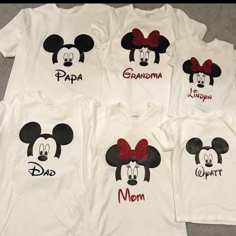 Minnie Iron on Transfer for Shirts Disney Decals for Shirts Etsy