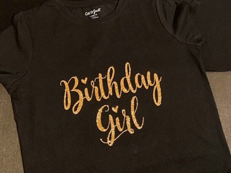 Birthday Girl Iron on Transfer Birthday Squad Iron On Decal Etsy