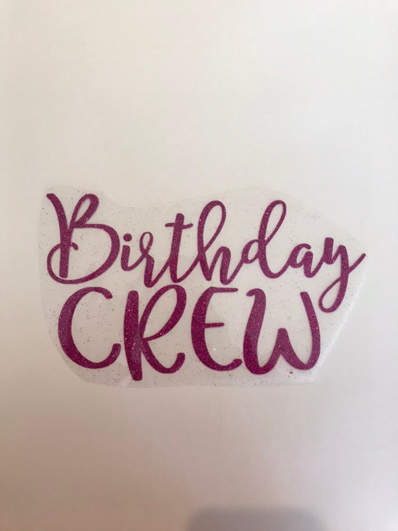 Birthday Group Shirts Birthday Girl Iron on Transfer Birthday Crew Iron on Birthday Squad Iron On Decal