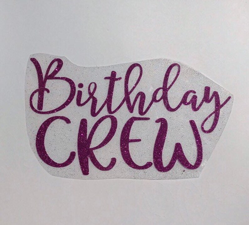 Birthday Group Shirts Birthday Girl Iron on Transfer Birthday Crew Iron on Birthday Squad Iron On Decal