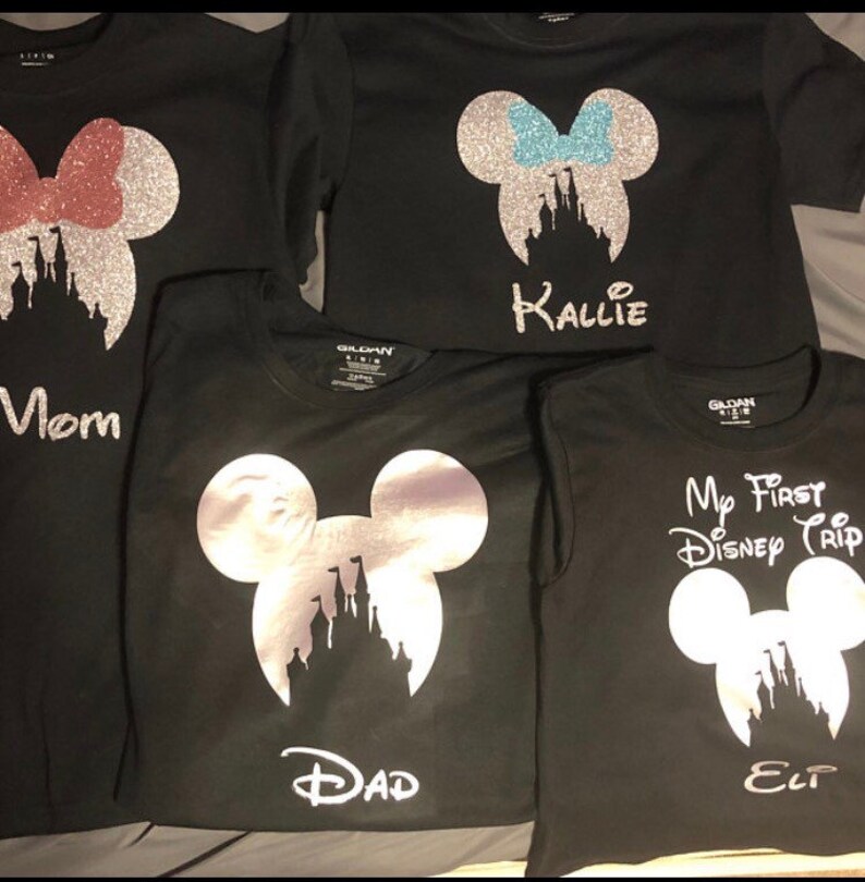 Disney Family Shirts Disney Iron on Vinyl Disney Matching Etsy