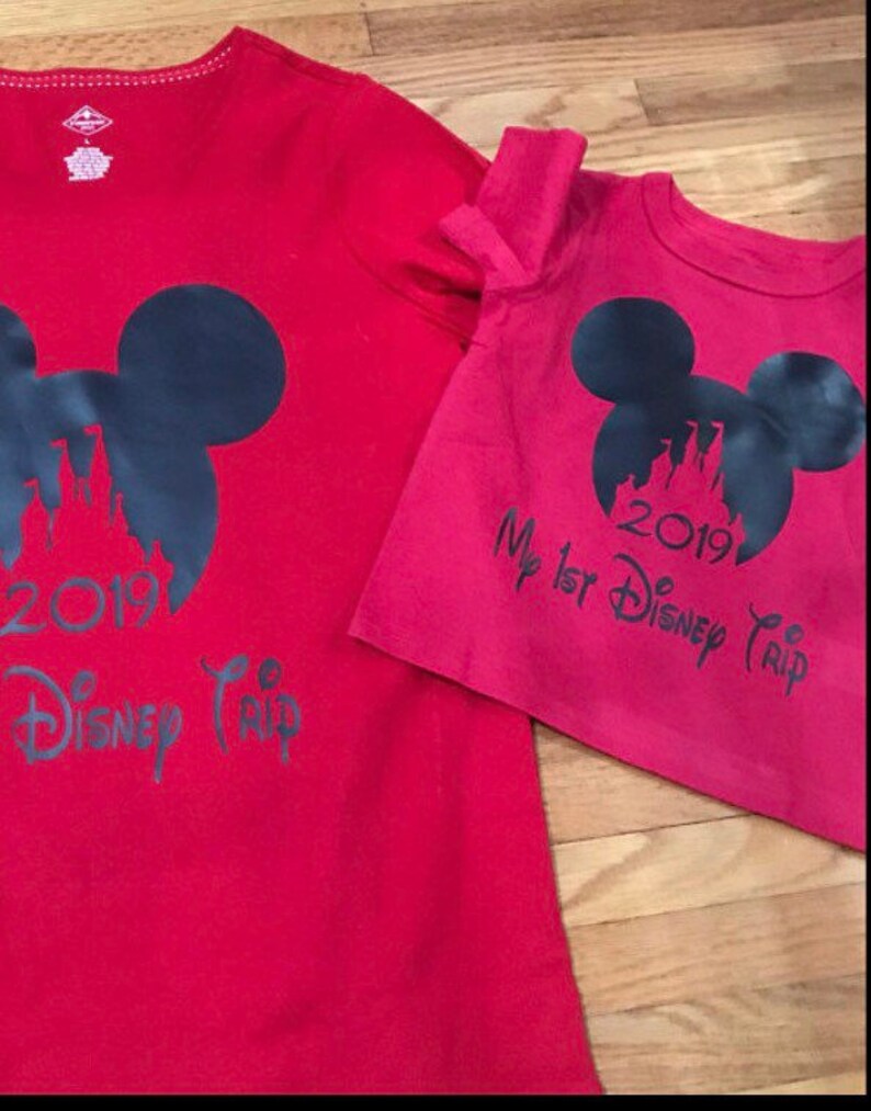 Disney Family Shirts Disney Iron on Vinyl Disney Matching Etsy