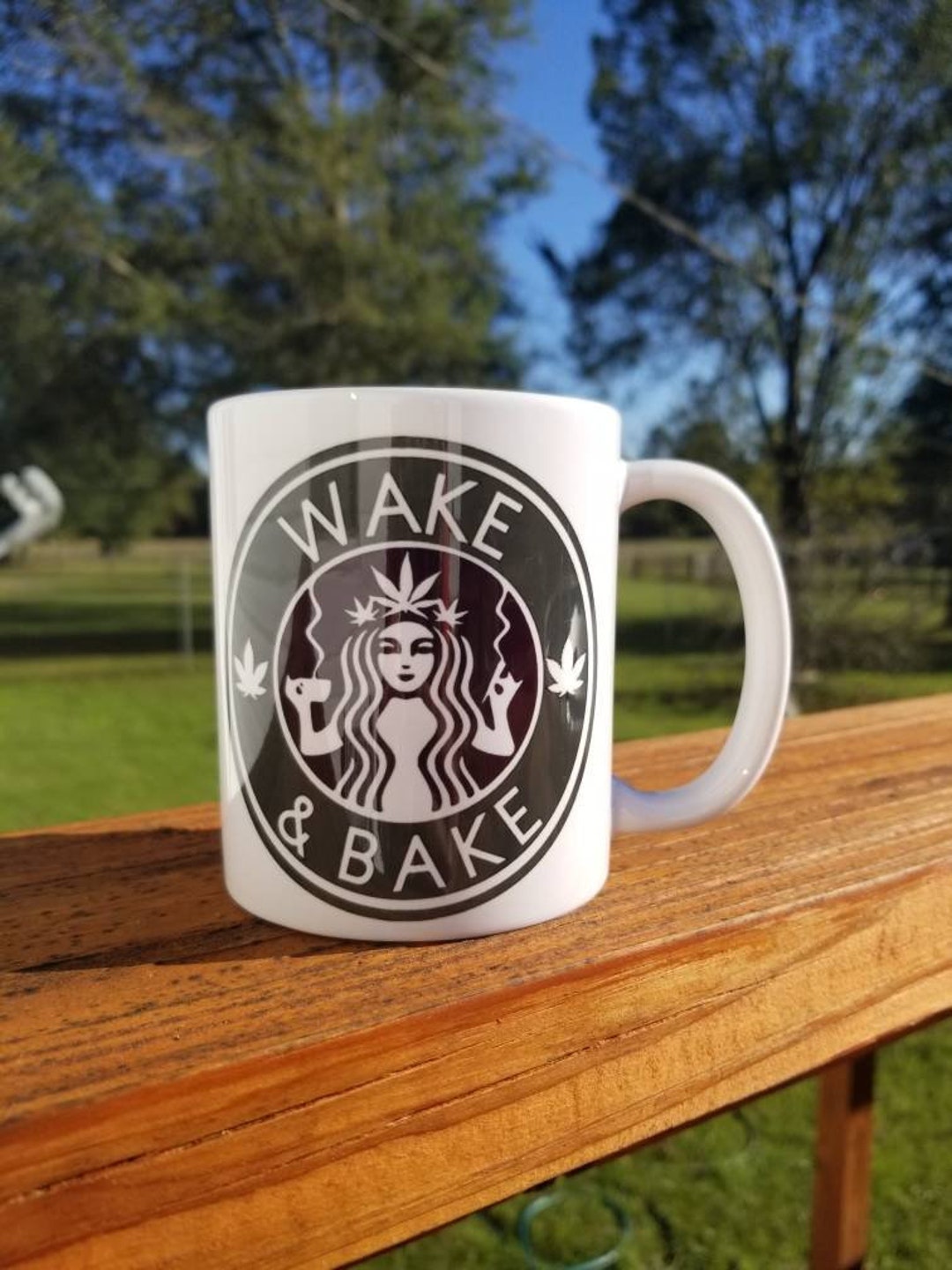 Wake and Bake Coffee Mug Etsy
