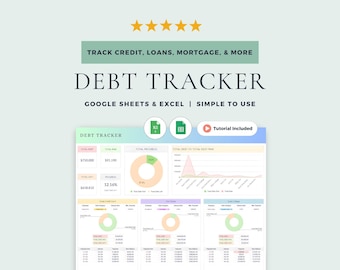Debt Payoff Tracker: Google Sheets Template & Excel Spreadsheet