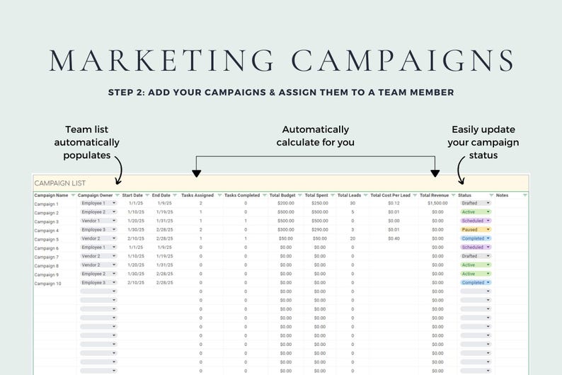 Marketing Planner, Marketing Tracker, Marketing Timeline, Google Sheets Template, Marketing Calendar, Content Calendar, Content Planner, Podcast Planner, Campaign Tracker, Excel Spreadsheet, Excel Template, Social Media Content Planner, Digital Content Scheduler, Digital Content Planner Spreadsheet, Monthly Content Spreadsheet, Project Tracker, Project Management, Gantt Chart, Marketing budget, Marketing strategy, Yearly marketing planner, Marketing calendar, Marketing Budget Template