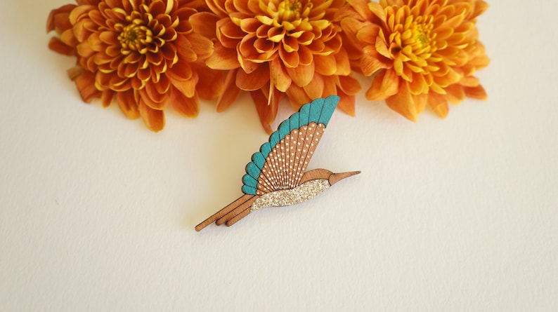 Hummingbird brooch image 1