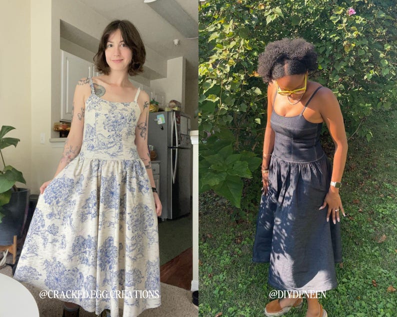 Sparkle Top + Dress PDF Sewing Pattern: Sleek Minimalist and Size Inclusive 0-34 image 9