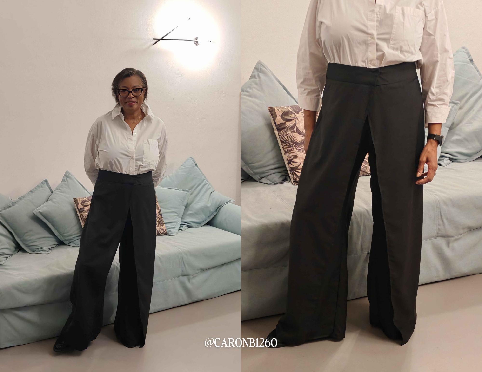 Thea Wrap Trousers PDF Sewing Pattern: Size Inclusive 0-34 High