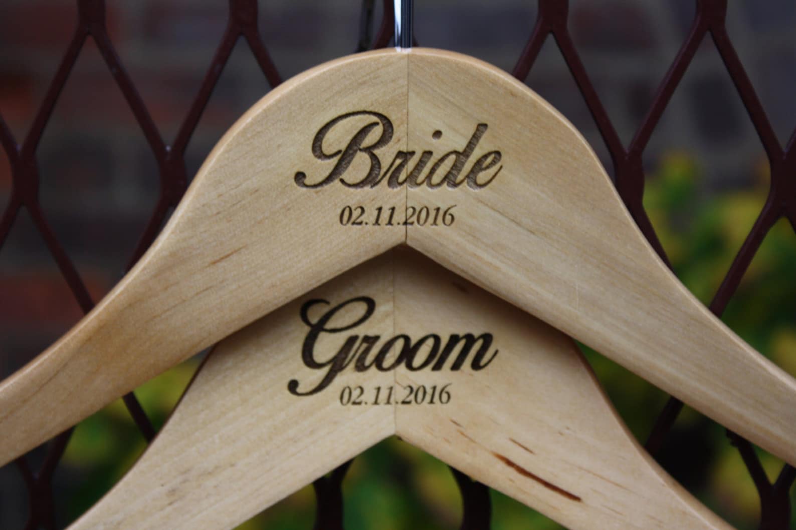 Bride and Groom Personalized Hangers engraved 2 Etsy