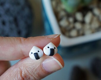 Handmade Fimo Lobe Onigiri Earrings