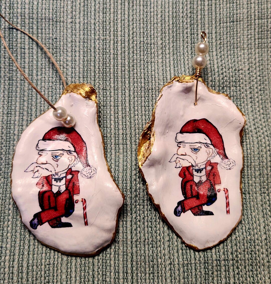 Colonel Reb - Oyster Shell Ornament - REAL Oyster From Florida ...