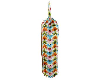 Soporte de bolsa colorido, soporte de bolsa colgante, dispensador de bolsa, almacenamiento de bolsa de plástico, soporte de bolsa de compras, cocina brillante, regalo de bienvenida